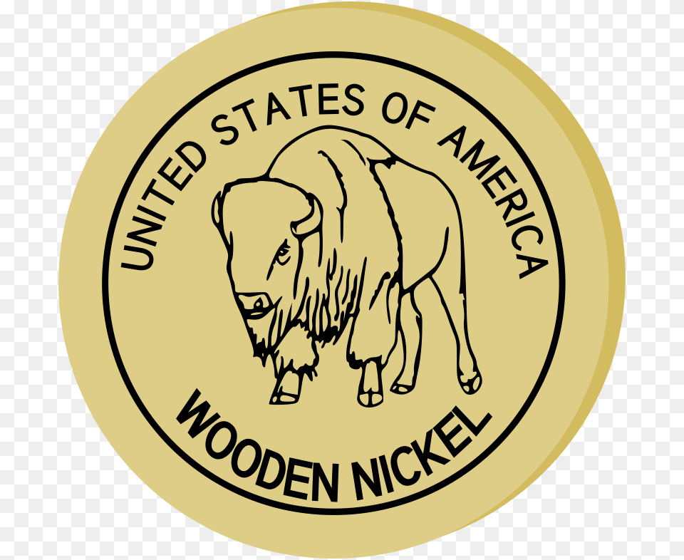 Wooden Nickel, Coin, Money, Face, Head Png Image