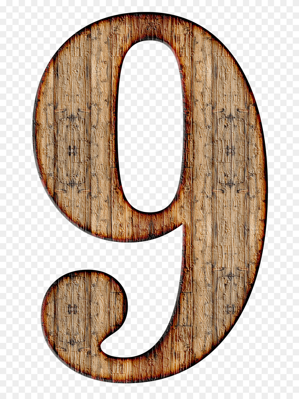 Wooden Number Transparent, Symbol, Text, Wood Free Png Download