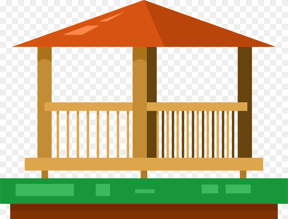 Wooden Pavillion Clipart, Architecture, Gazebo, Outdoors Free Png
