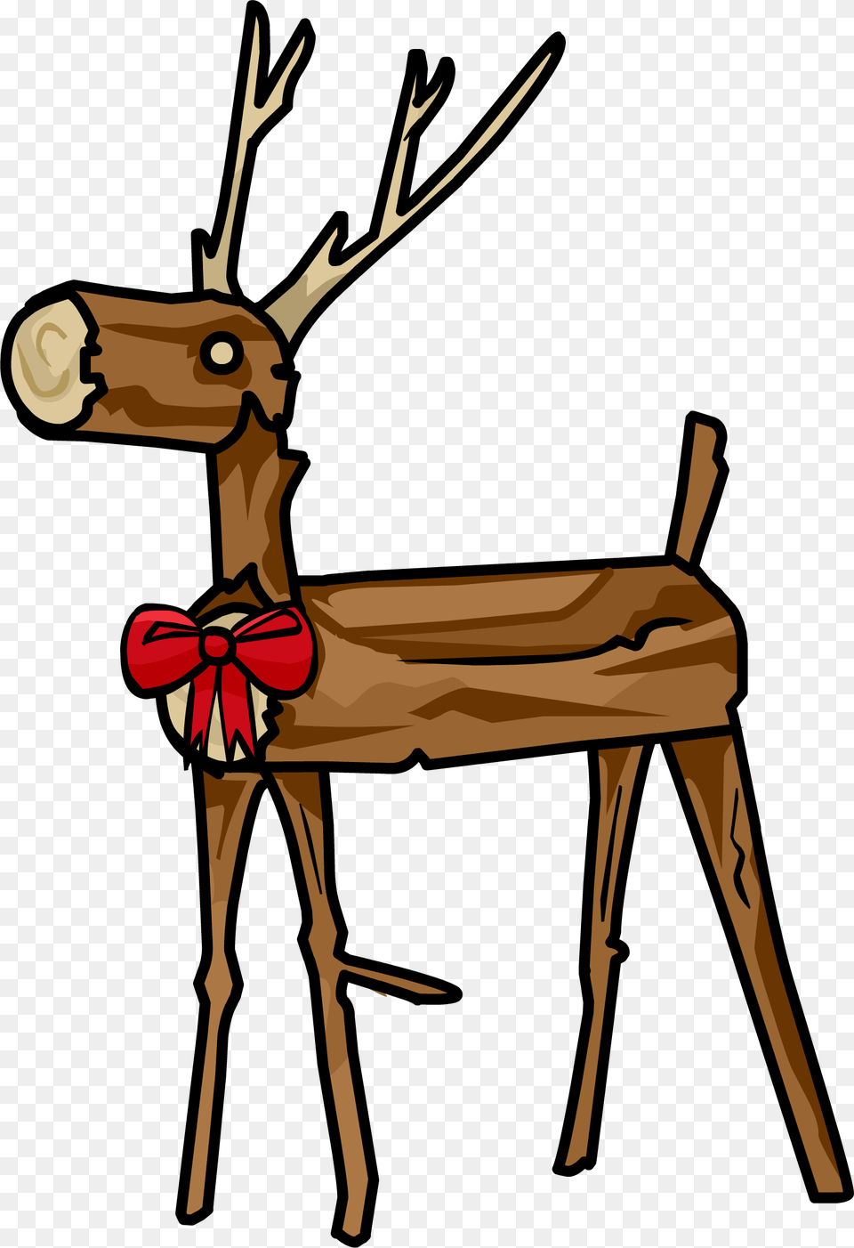 Wooden Reindeer Clipart Wooden Reindeer, Animal, Deer, Mammal, Wildlife Free Png Download