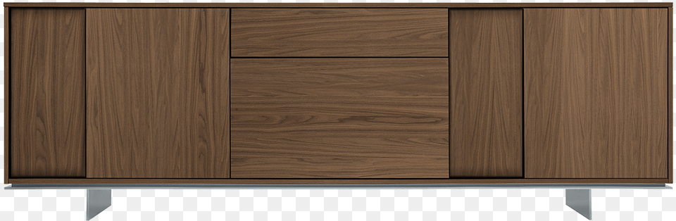 Wooden Sideboard With 4 Hanging Doors And 2 Central Jesse Frame, Cabinet, Closet, Cupboard, Furniture Free Png Download