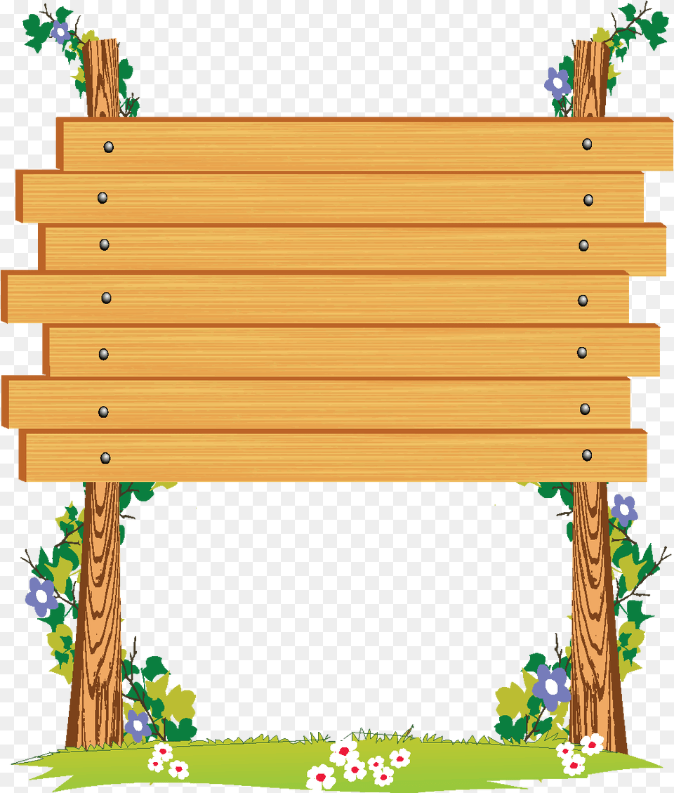 Wooden Signboard Clipart Wood Sign Board Clipart, Bench, Furniture, Mailbox, Park Bench Free Png Download