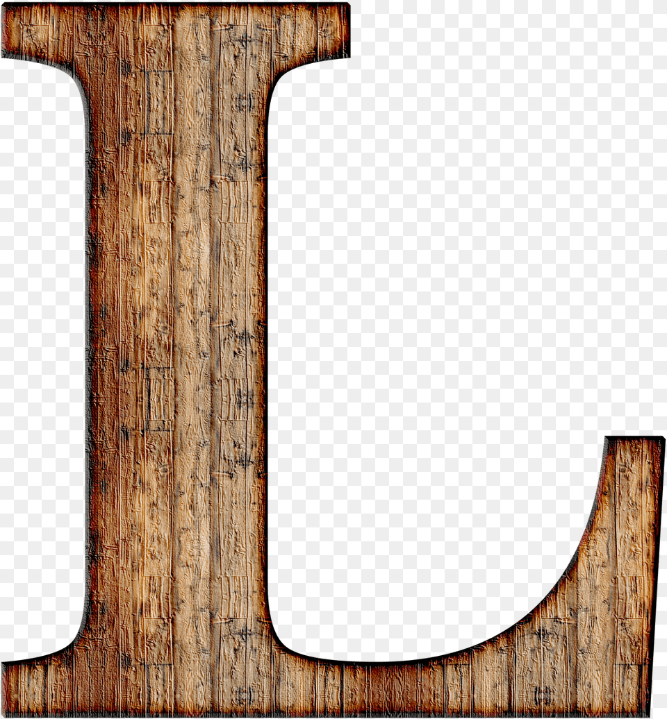 Wooden Stick First Letter Of Name L, Wood, Plywood, Furniture Free Transparent Png