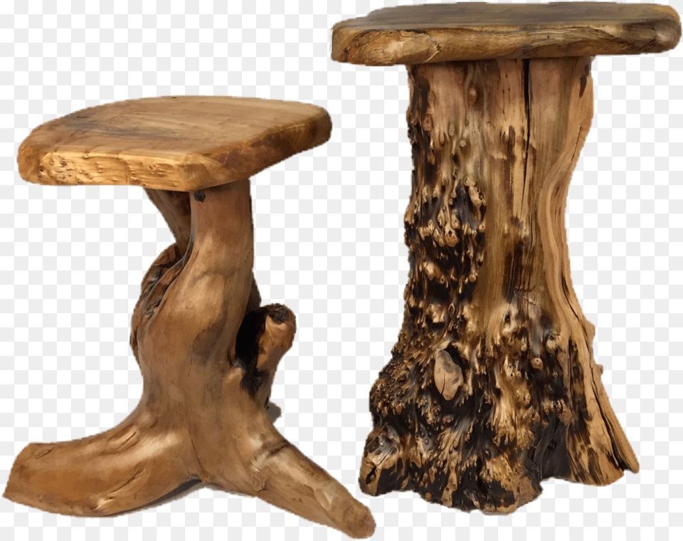Wooden Stool End Table, Plant, Tree, Wood, Furniture Free Png