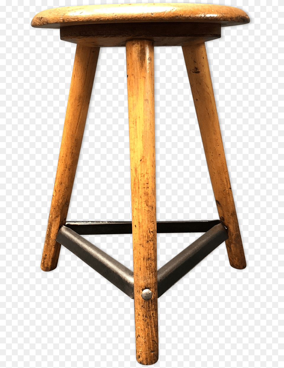 Wooden Stool German Work Of Ama Since The 1940ssrc Bar Stool, Bar Stool, Furniture, Wood, Blade Free Png
