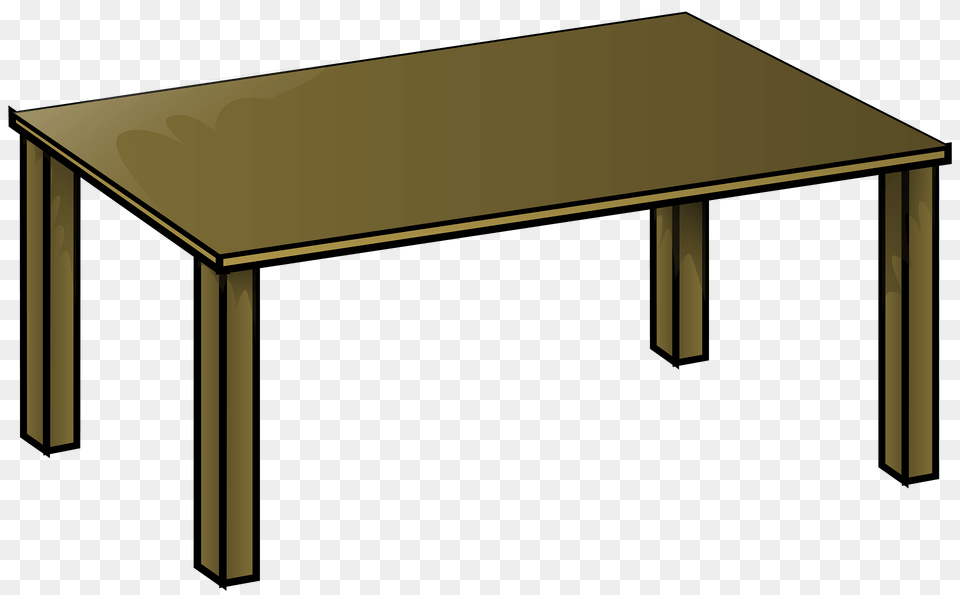 Wooden Table Clipart, Coffee Table, Desk, Dining Table, Furniture Free Png Download