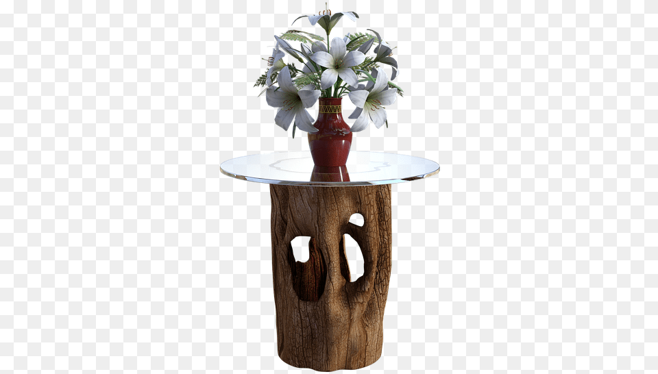 Wooden Table Glass Image On Pixabay Flower On Table, Flower Arrangement, Flower Bouquet, Plant, Ikebana Free Transparent Png