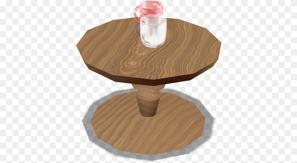 Wooden Table With 2 Glasses Coffee Table, Coffee Table, Dining Table, Furniture, Wood Free Transparent Png