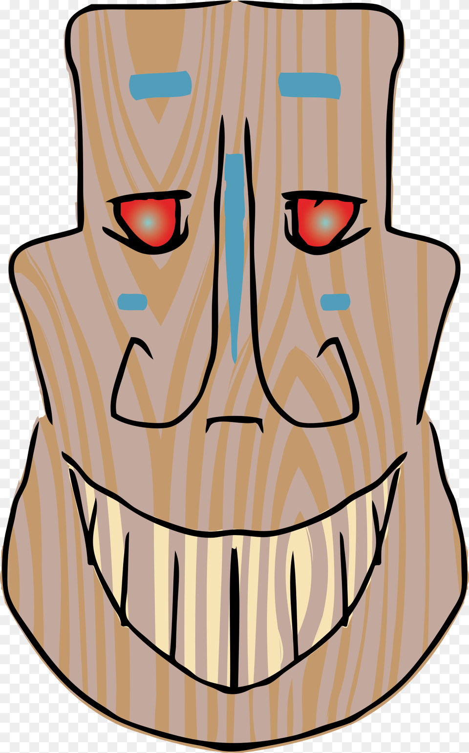 Wooden Tiki Icons, Wood Png Image