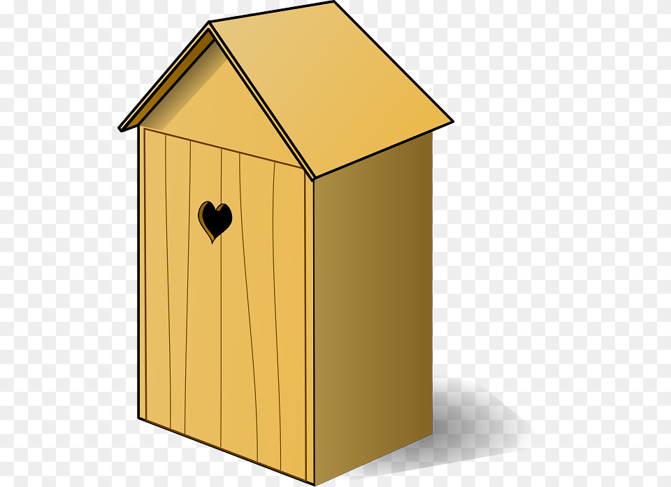 Wooden Toilet Cubicle With Heart Opening, Outdoors, Mailbox, Architecture, Building Png