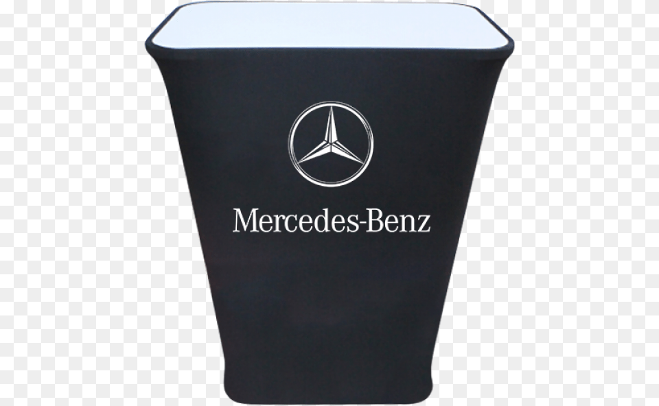 Wooden Top And Base Square Bar Counter Mercedes Benz Banner, Tin, Can, Trash Can Free Png Download