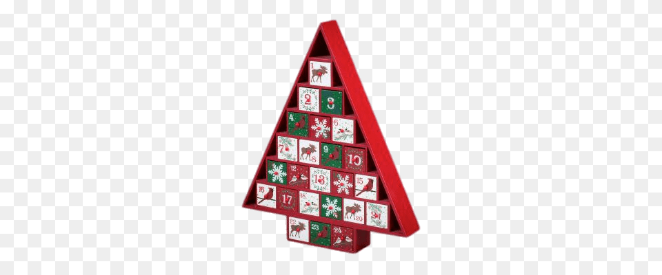 Wooden Tree Advent Calendar, Mailbox, Triangle Free Transparent Png