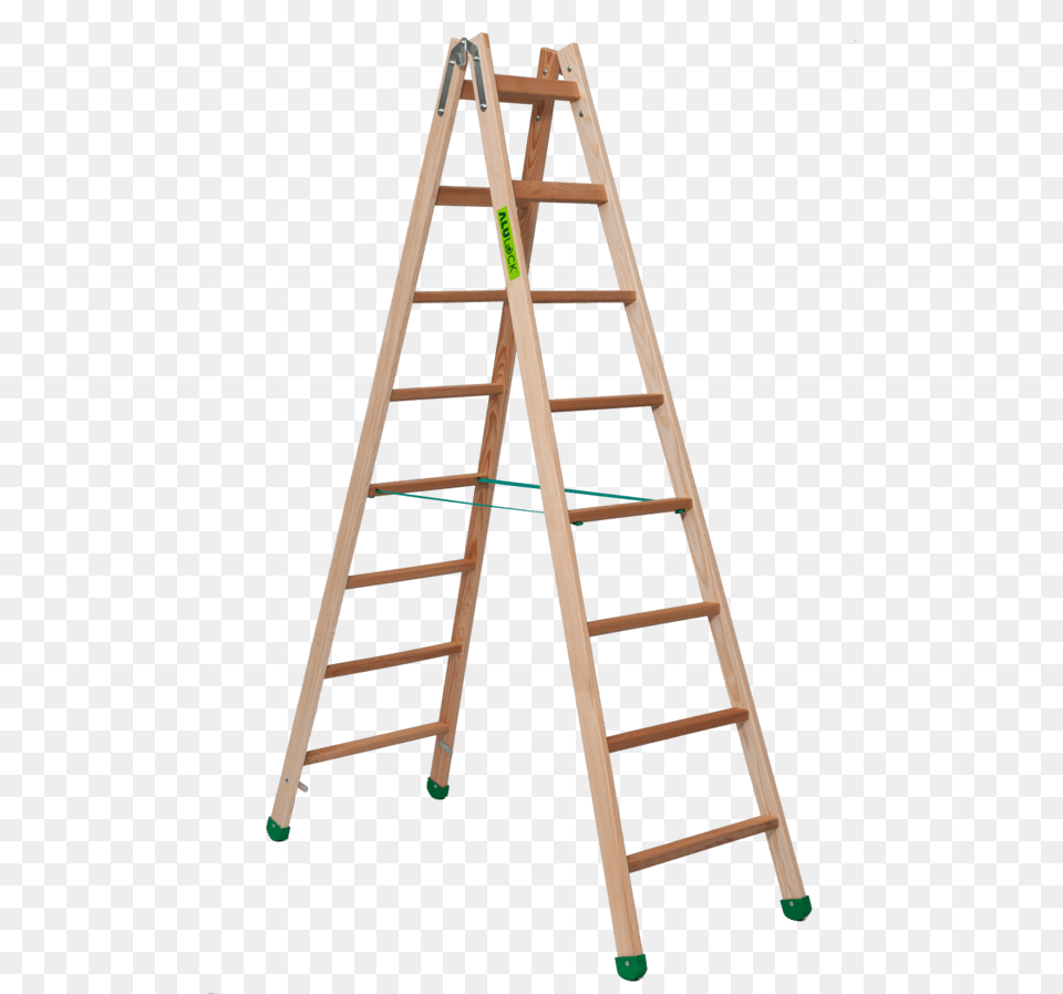 Wooden Trestle Ladder 2 X 8 Steps Super Proff Double Sided Wooden Step Ladder, Wood Free Png Download