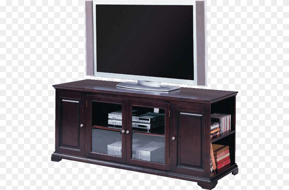 Wooden Tv Stand By Furniture World Crown Mark Harris Rta Entertainment Console With Storage, Computer Hardware, Electronics, Entertainment Center, Hardware Png