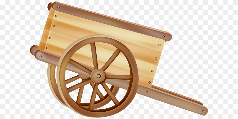 Wooden Wheelbarrow Clipart Bullock Cart Vector, Machine, Wheel, Transportation, Vehicle Free Transparent Png