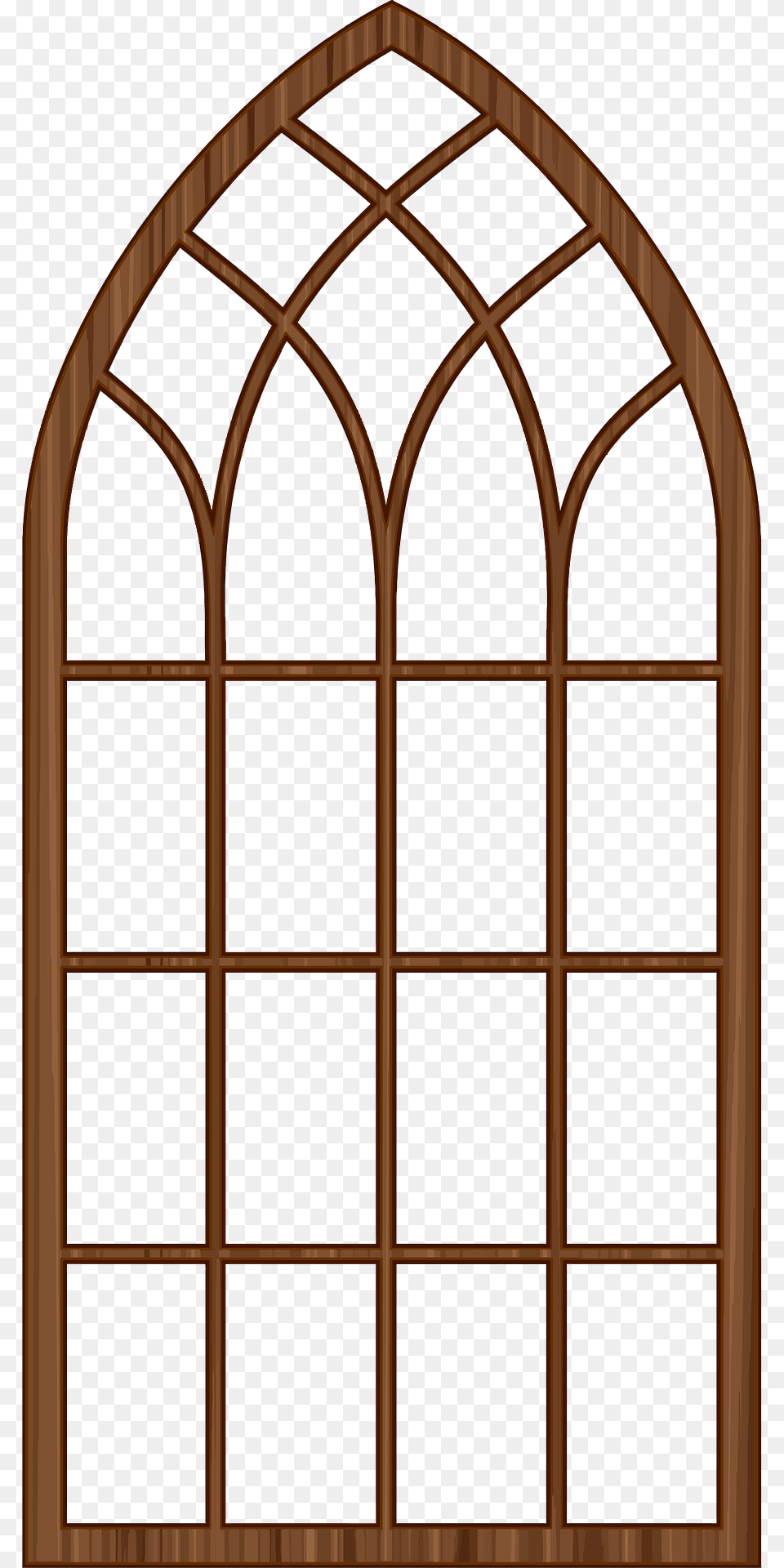 Wooden Window Frame 2 Clipart, Arch, Architecture, Gate Free Transparent Png