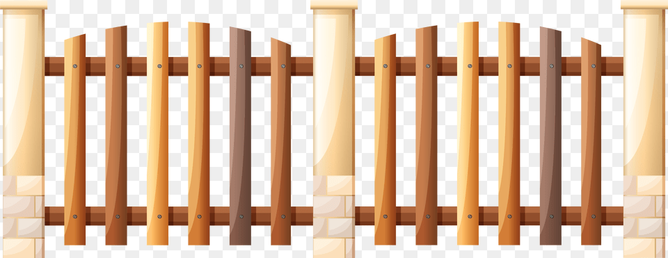 Wooden Yard Fence Clipart Zabor, Picket, Gate Free Png