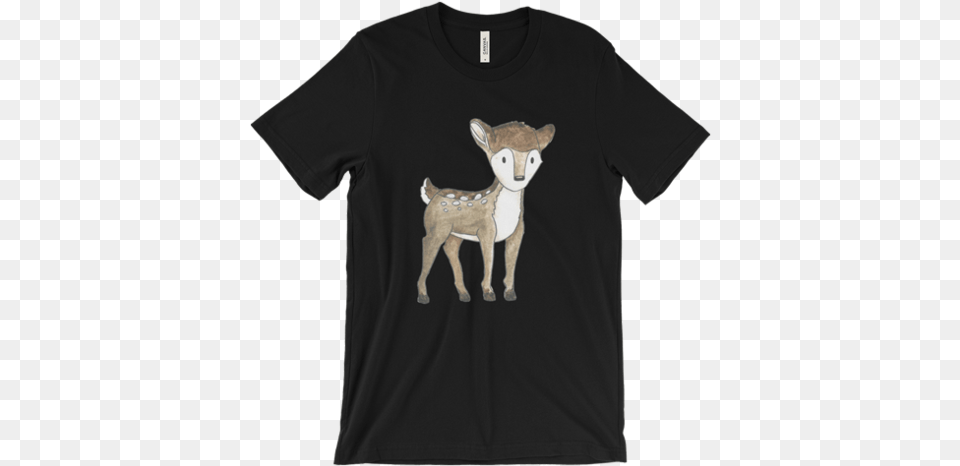 Woodland Animals Deer On T Shirt For Men Black You Can T Face, Clothing, T-shirt Free Png Download