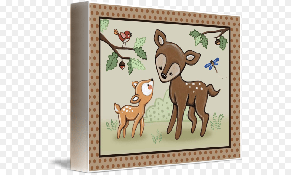 Woodland Creature Nursery Cartoon, Animal, Deer, Mammal, Wildlife Free Png