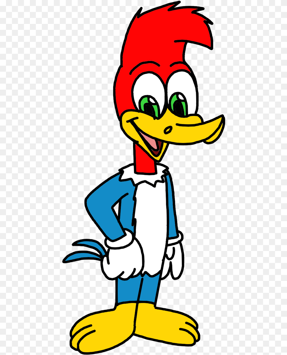 Woodpecker With His Design Woody Woodpecker Bugs Bunny, Cartoon, Baby, Person Free Transparent Png