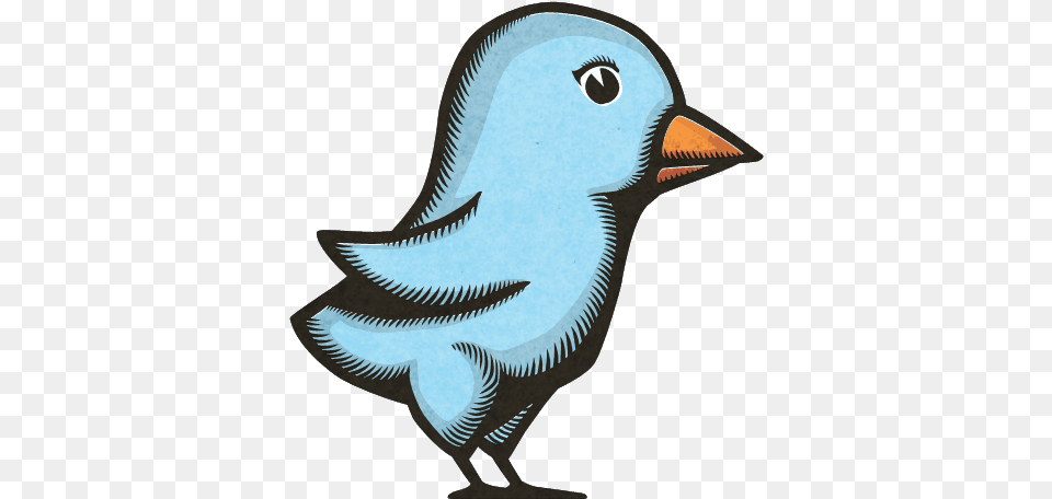 Woodprint Twitterbird Download Ikon Kartun Burung, Animal, Bird, Jay, Finch Png Image