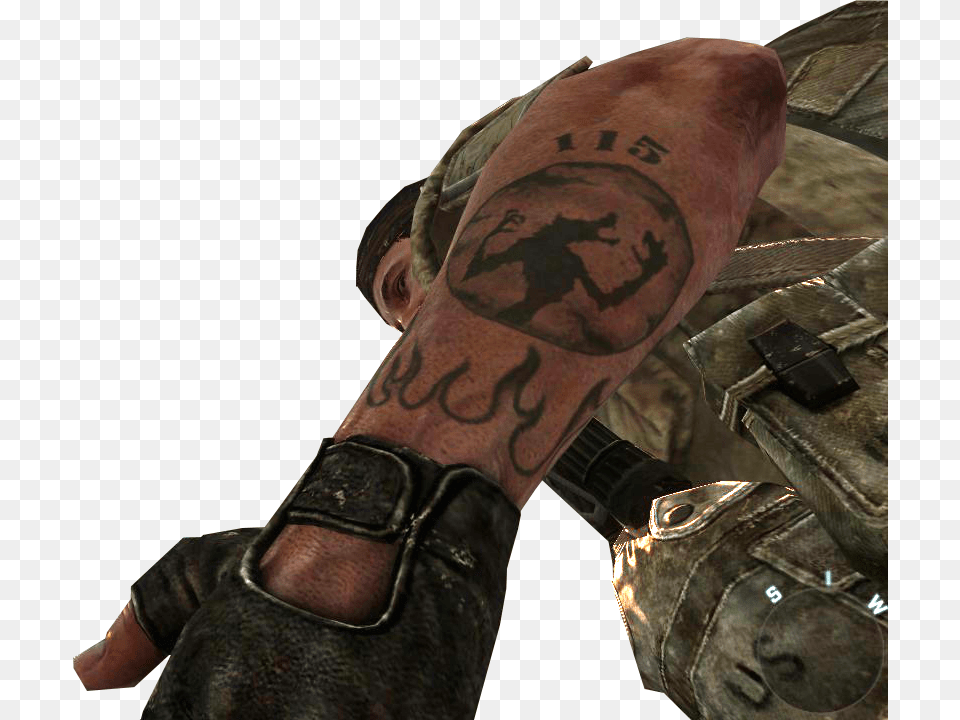 Woods Tattoo Black Ops 1 Woods Tattoo, Person, Skin, Adult, Male Free Transparent Png