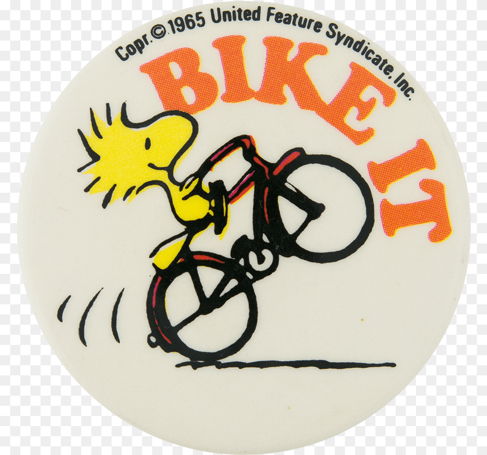 Woodstock Bike It Entertainment Button Museum Riding Into The Weekend, Logo, Symbol, Bicycle, Transportation Free Png