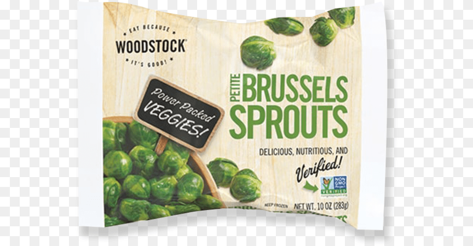 Woodstock Frozen Petite Brussel Sprouts 10 Oz, Food, Produce, Brussel Sprouts, Plant Free Transparent Png