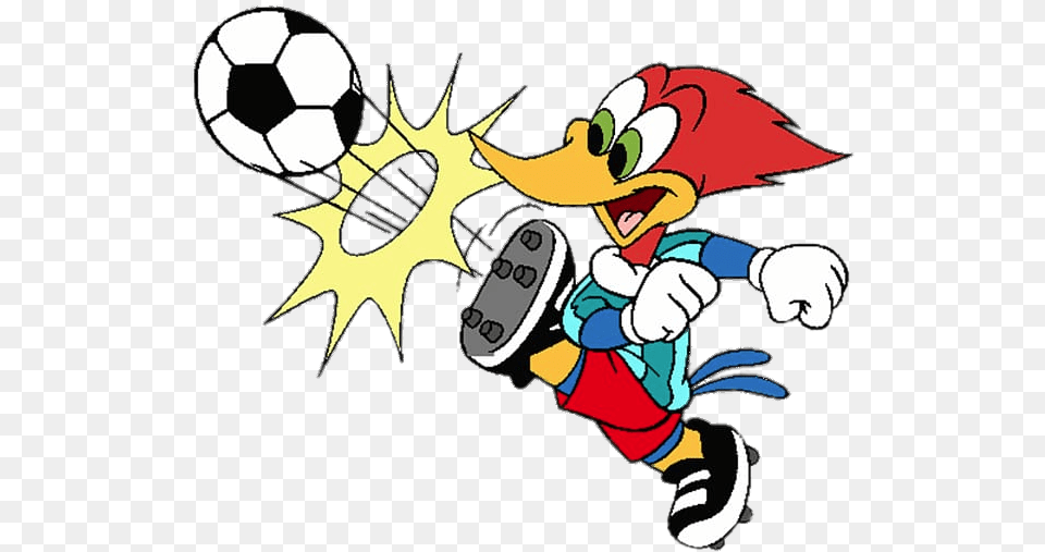 Woody Woodpecker, Ball, Football, Soccer, Soccer Ball Png Image