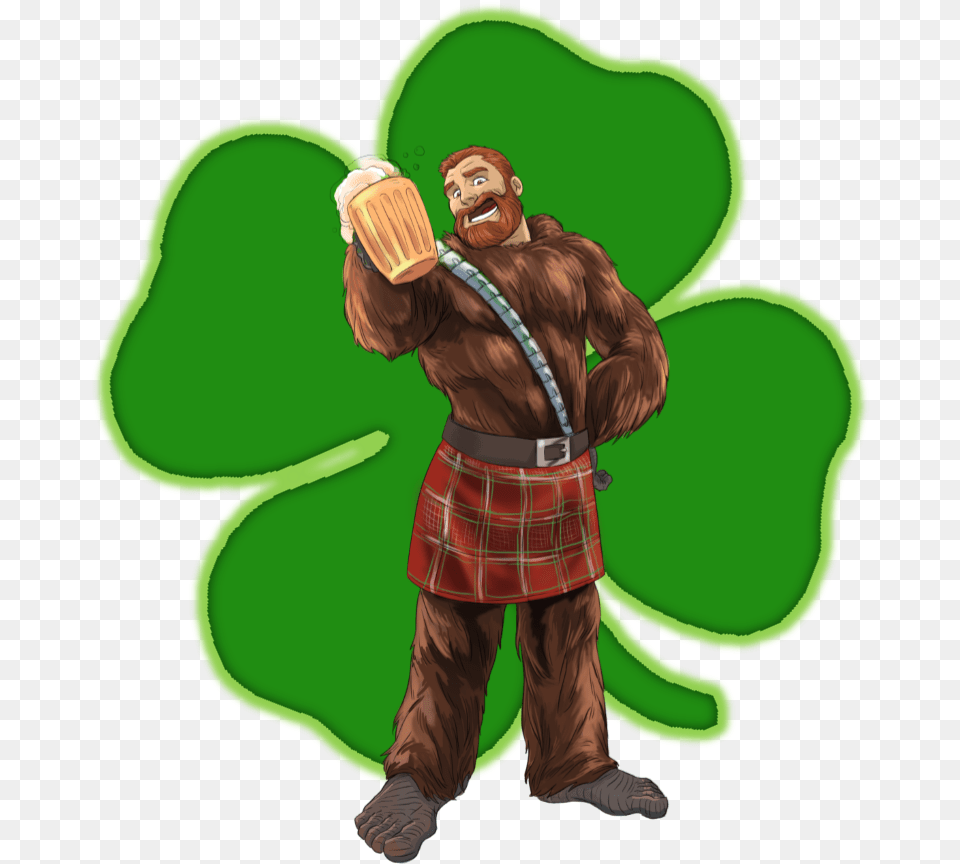 Wookiee St Patrick39s Day Irish Wookiee, Clothing, Skirt, Adult, Male Png