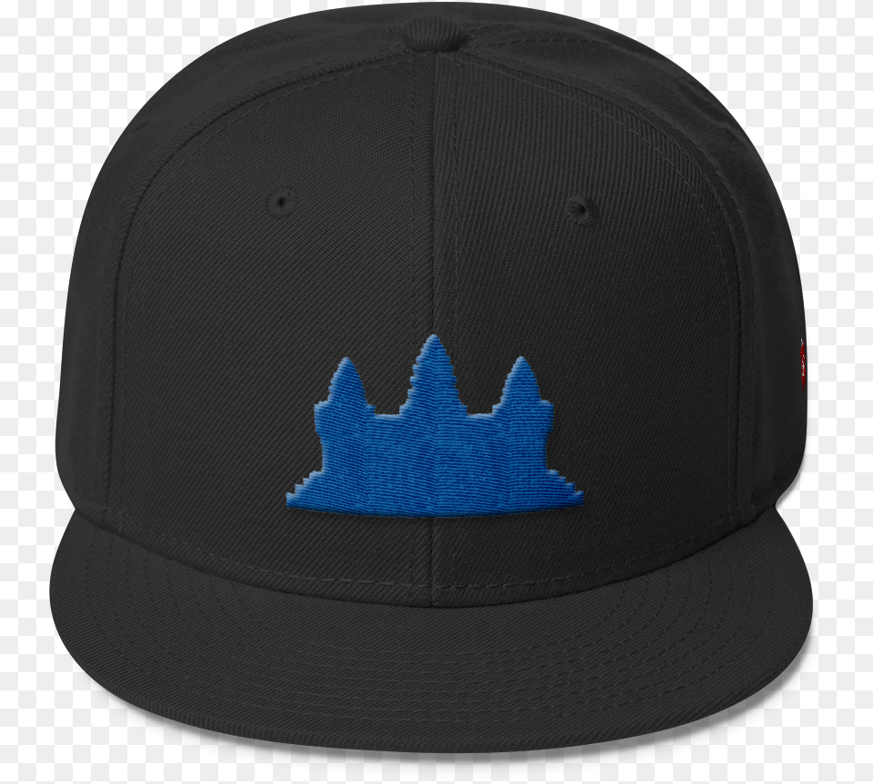 Wool Blend Snapback Blue Angkor Wat Baseball Cap, Baseball Cap, Clothing, Hat Free Transparent Png