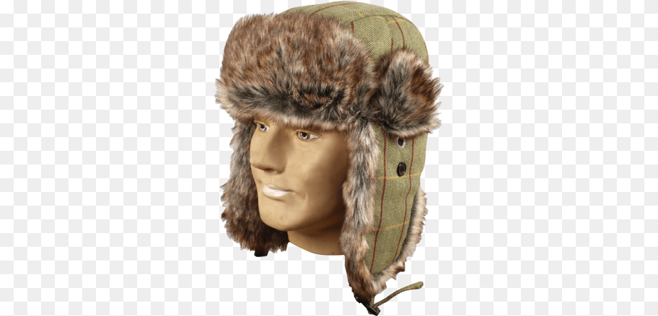 Wool Blend Trapper Hat Ruska Vojenska Baranica, Clothing, Person, Fur, Bonnet Free Png Download