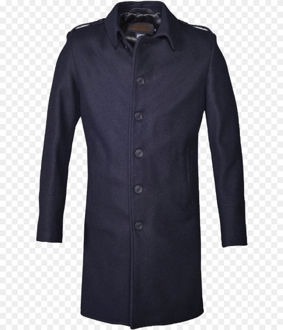 Wool Officer S Trenchcoat, Clothing, Coat, Long Sleeve, Overcoat Png