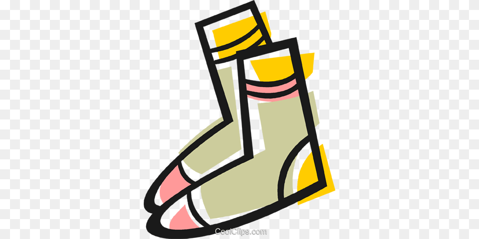 Wool Socks Royalty Vector Clip Art Illustration, Clothing, Footwear, Sandal, Dynamite Png