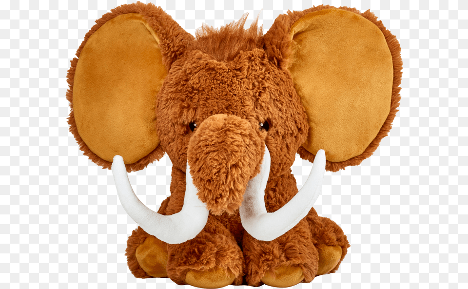 Woolly Mammoth Dumble Brown Cubby Stuffed Animal Mammoth, Plush, Toy Png