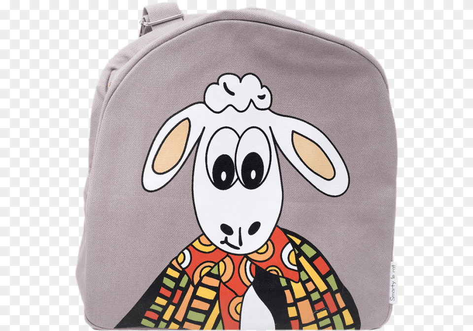 Woolly The Sheep Knapsack Cartoon, Bag, Backpack, Face, Head Free Png Download