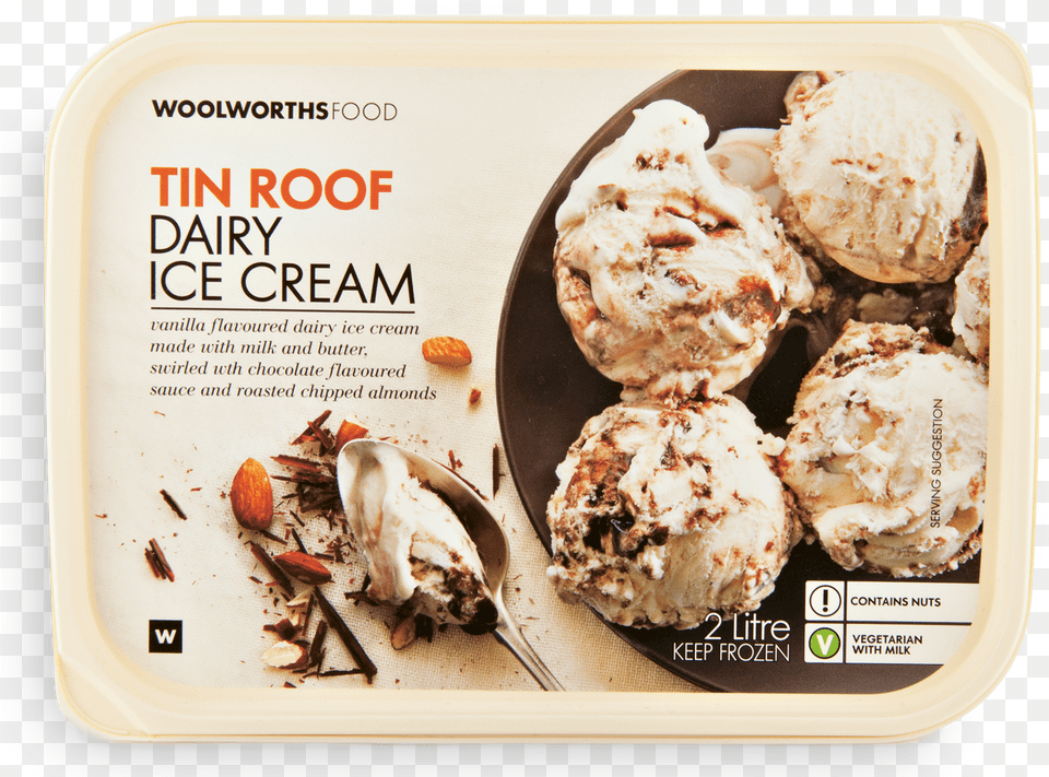 Woolworths Tin Roof Ice Cream, Dessert, Food, Ice Cream, Frozen Yogurt Free Png Download