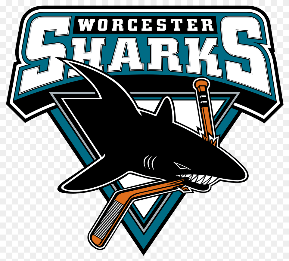 Worcester Sharks Logo, Animal, Sea Life, Fish, Shark Free Png Download