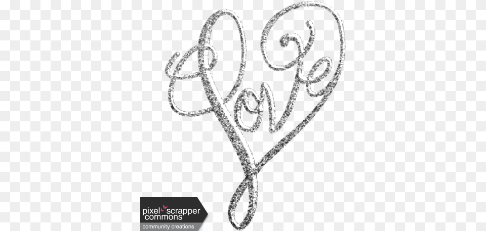 Word Art Love Silver Glitter Graphic By Kayl Turesson Art With Silver Glitter, Accessories, Jewelry Free Png