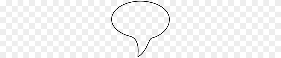Word Balloon, Gray Free Png Download