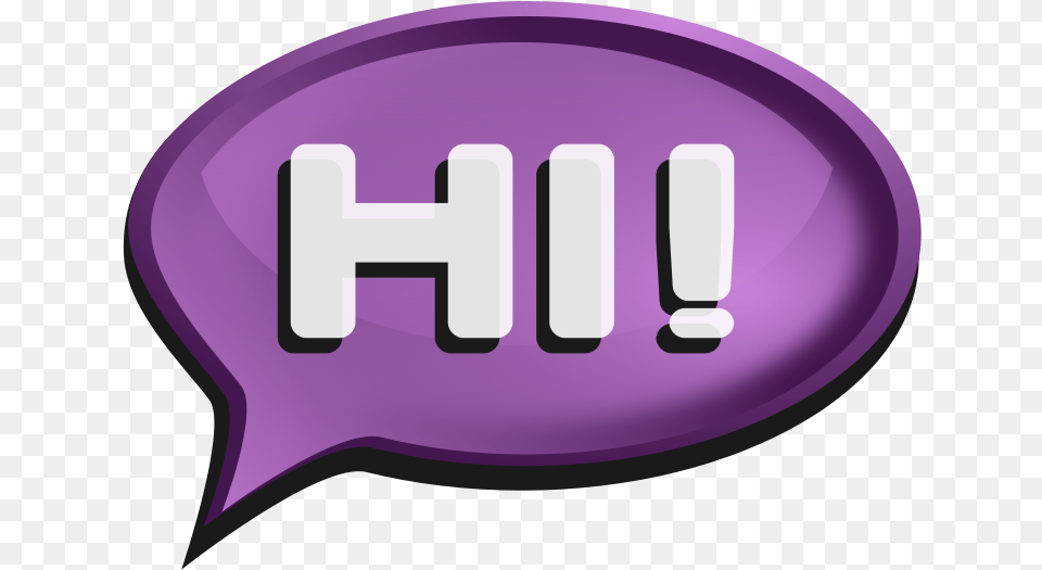 Word Bubble Speech Bubble Clip Art Hi Word Clipart, Cap, Clothing, Hat, Purple Free Png
