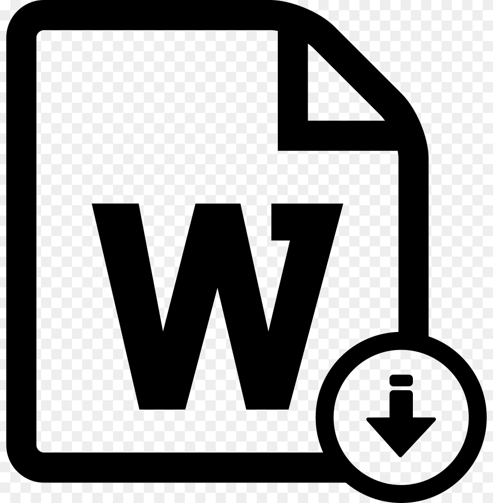 Word Download Colorear Icono De Word, Sign, Symbol, Logo Png