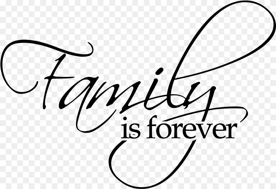 Word Family Is Forever, Gray Free Png Download