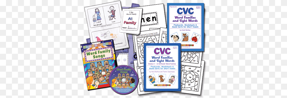 Word Family Songs Animated Dvd Clip Art, Advertisement, Poster, Book, Comics Png