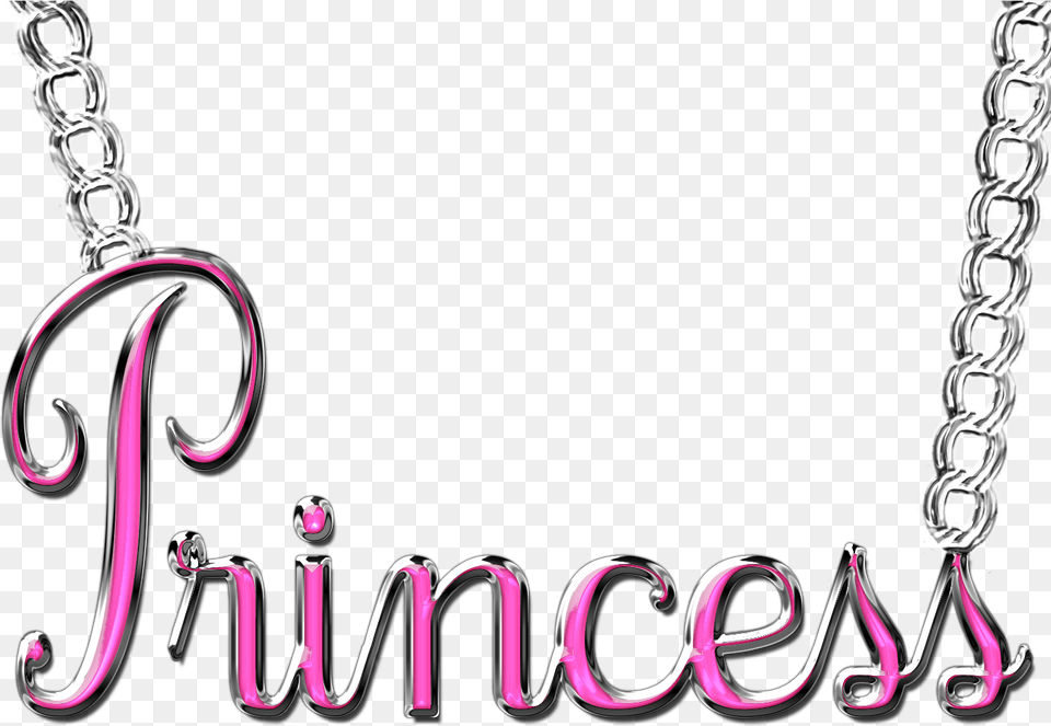 Word Necklace By Princessdawn Princess Word Pink, Accessories, Jewelry, Earring Free Transparent Png