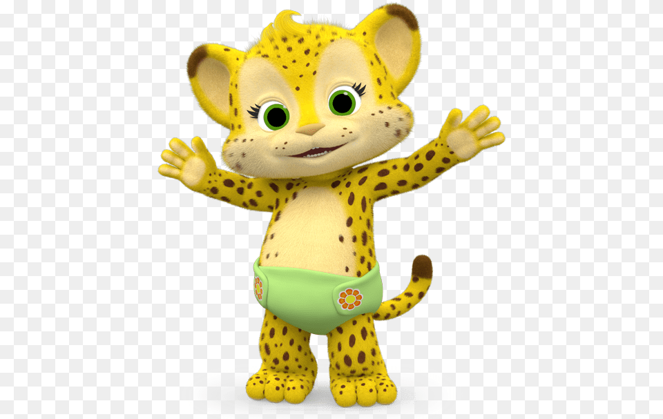 Word Party Franny The Cheetah Paws Up Franny Word Party Characters, Plush, Toy, Mascot Free Transparent Png