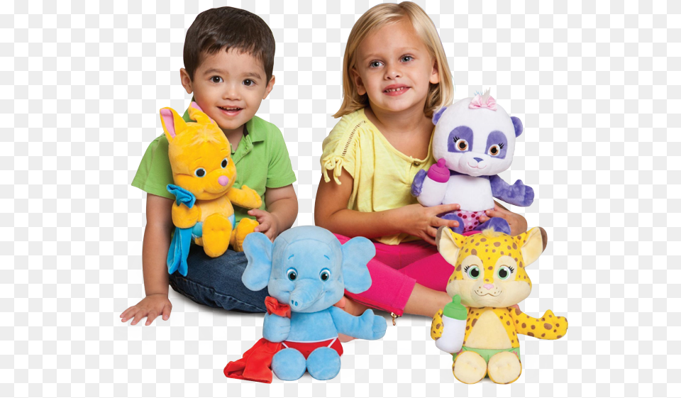 Word Party Snuggle And Play Group Kids Word Party Toys, Toy, Plush, Portrait, Photography Free Png Download