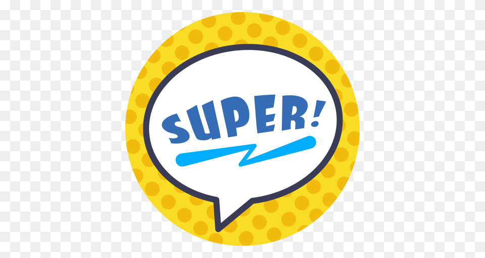 Word Super Sticker Icon Of Photo Stickers Words, Badge, Logo, Symbol, Gold Free Transparent Png