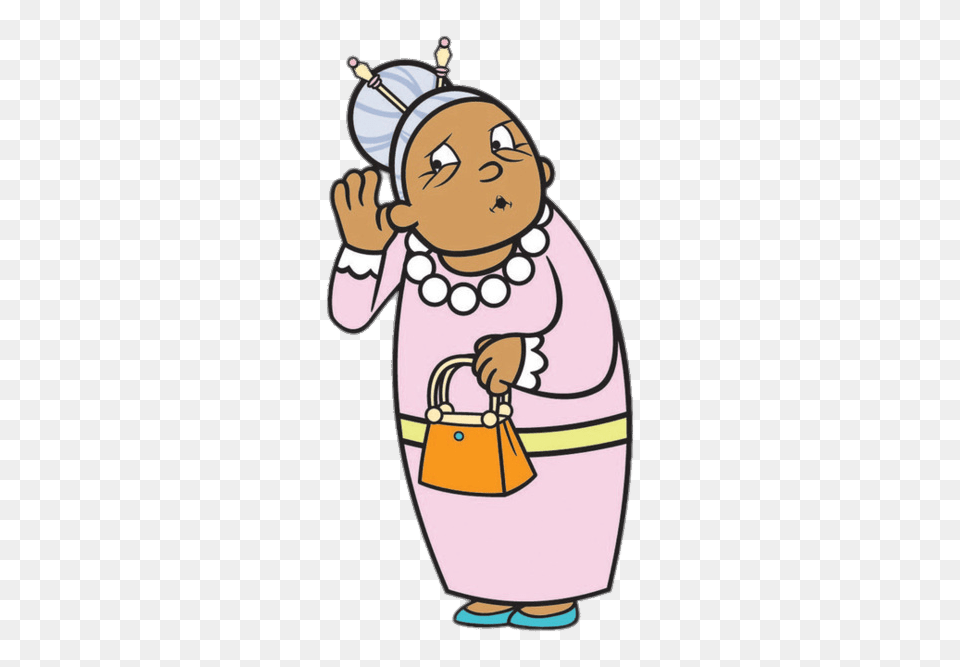 Wordgirl Granny May, Accessories, Bag, Handbag, Cartoon Png