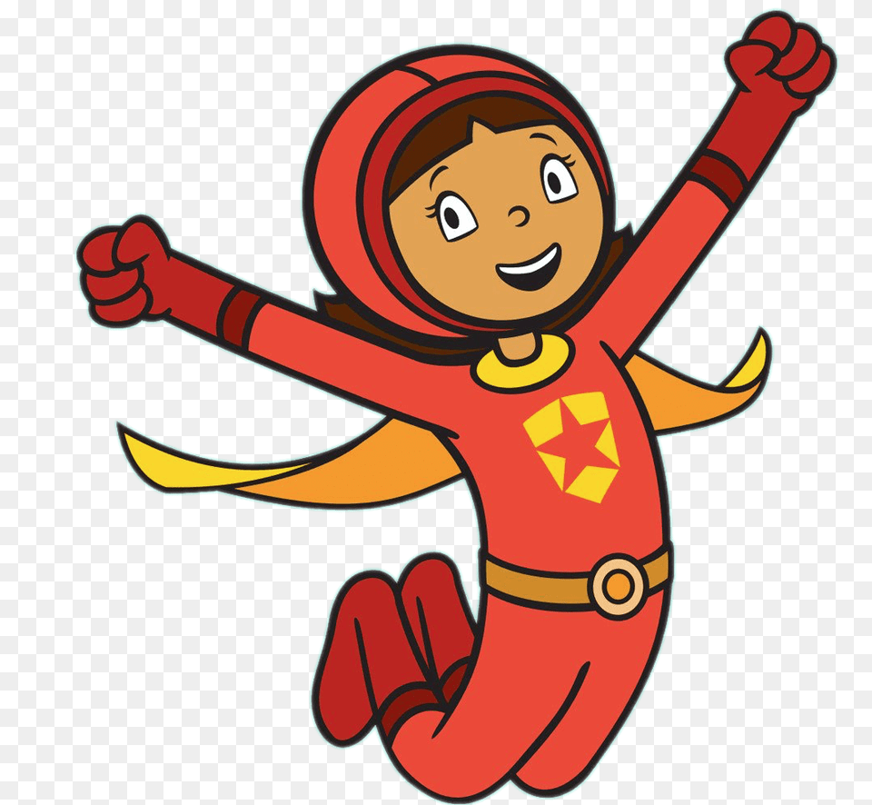 Wordgirl Jumping Up, Face, Head, Person, Baby Png Image